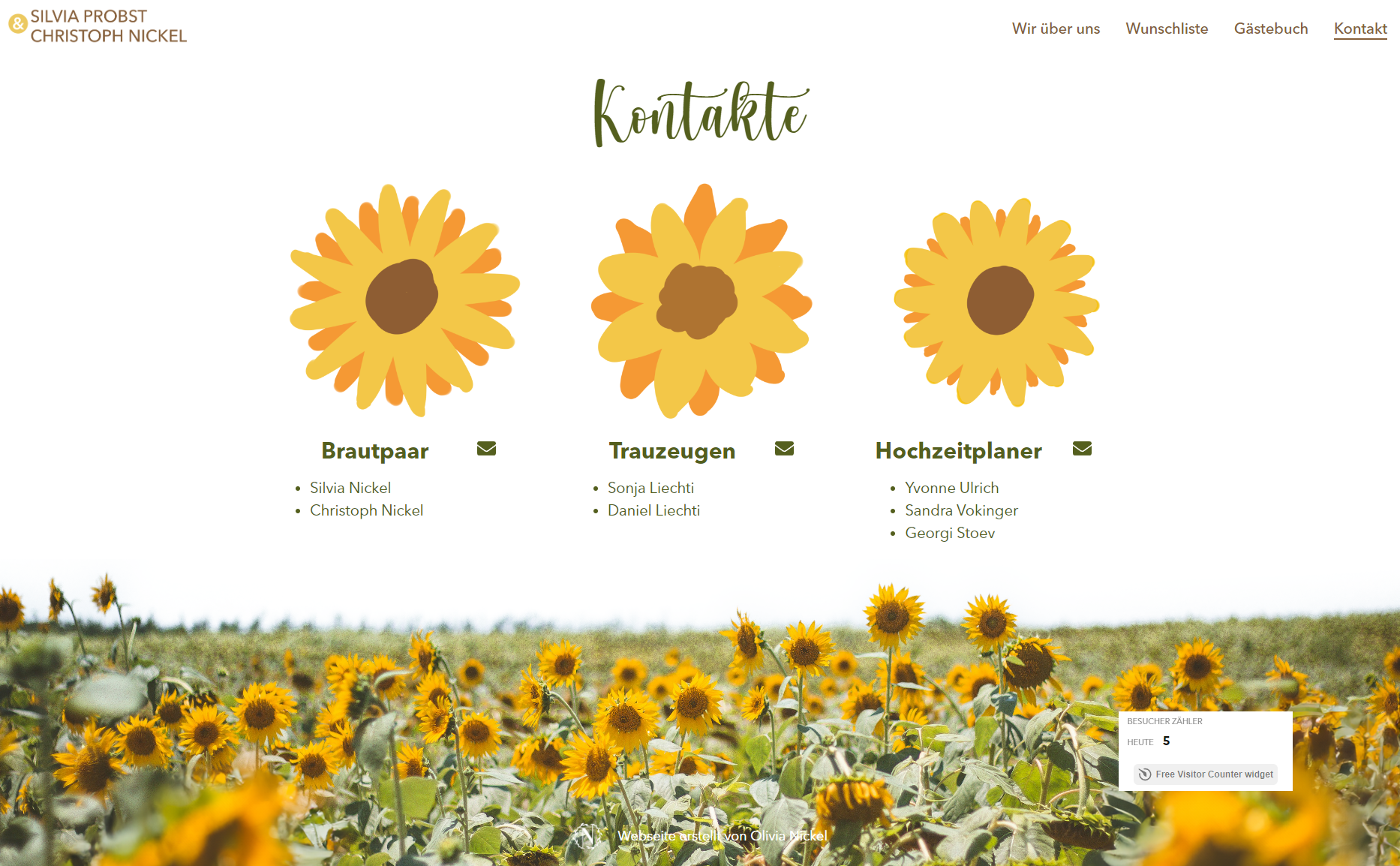 Webseite- Kontakt